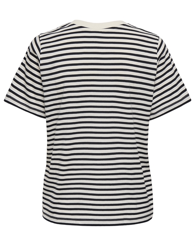 JDY - JDYPisa Print T-shirt - Cloud Dancer/New Stripe